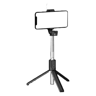 Bluetooth mobile phone selfie stick light filling shooting retractable tripod metal plastic multifunctional integrated