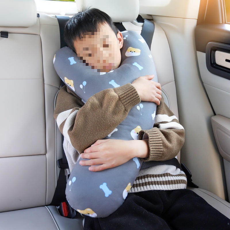 어린이 자동차 베개 잠자는 베개 장거리 자동차 목 보호 베개 머리 받침  잠자리를위한 뒷차