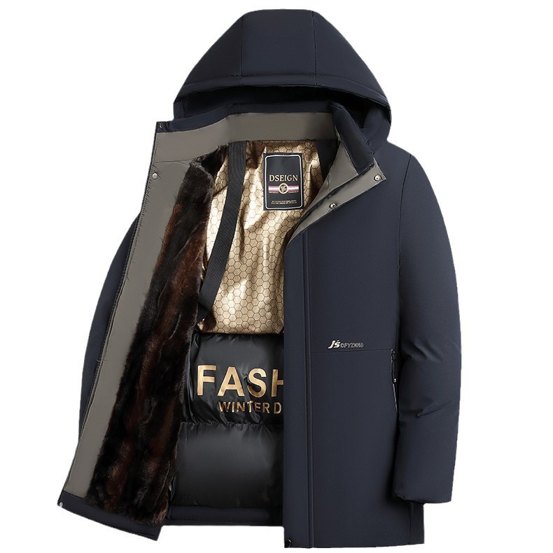 Chaqueta Acolchada con Capucha para Hombre Poliéster para Invierno