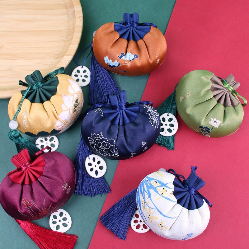 Festival del Barco del Dragón bolsita bolsa vacía bolsita de brocado bolsita bolsa vacía bolsita portátil estilo antiguo colgante de coche Festival del Barco del Dragón regalo