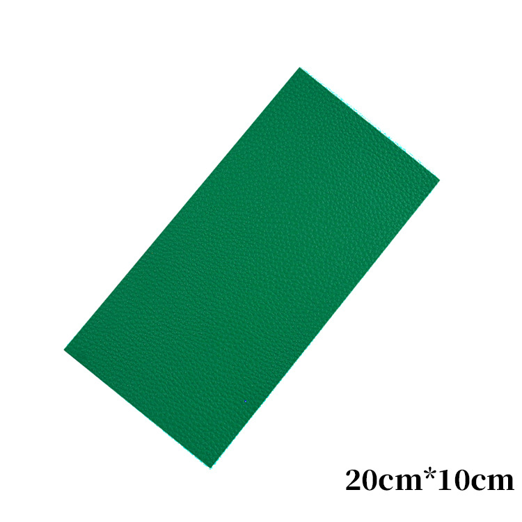 Los fabricantes suministran el subsidio de reparación de cuero de color autoadhesivo completo PU Litchi grano Road pegatinas sofá cojín agujero parche pegatinas