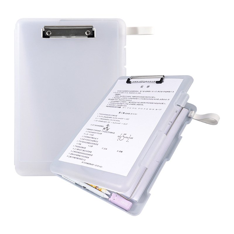 Estilo ins Morandi color dormitorio almacenamiento archivo caja A4 transparente CAJA DE INFORMACIÓN PP plástico cosméticos papelería caja