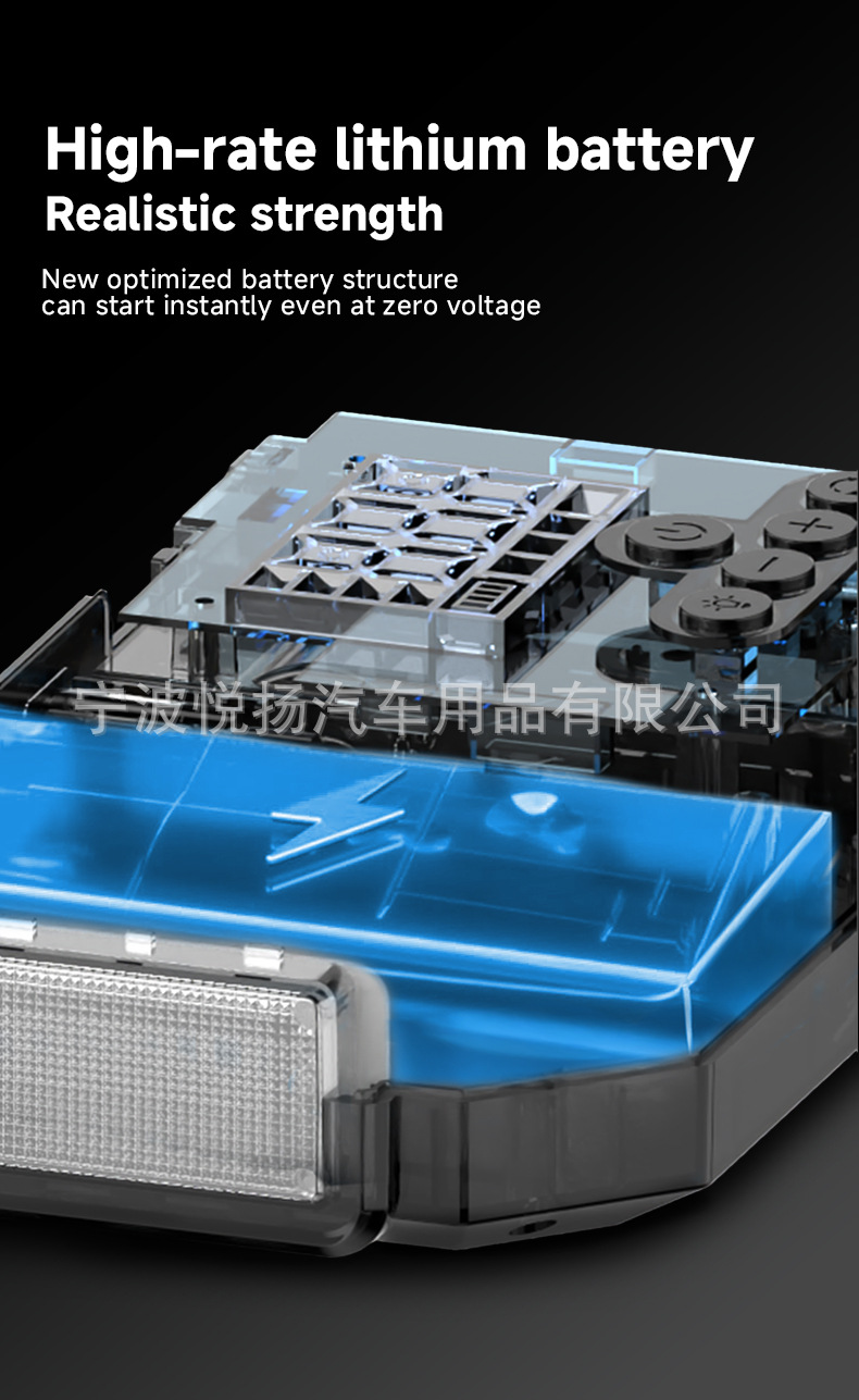 Cross-Border Car Air Pump, Electric Car Tire Inflator, Jump Starter, All-In-One Inflator, Battery