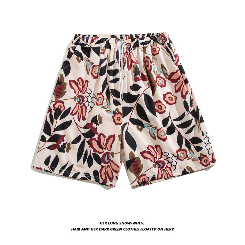 Hawaiano playa pantalones cortos hombres 3D impreso casual flor shorts al aire libre playa vacaciones verano playa shorts