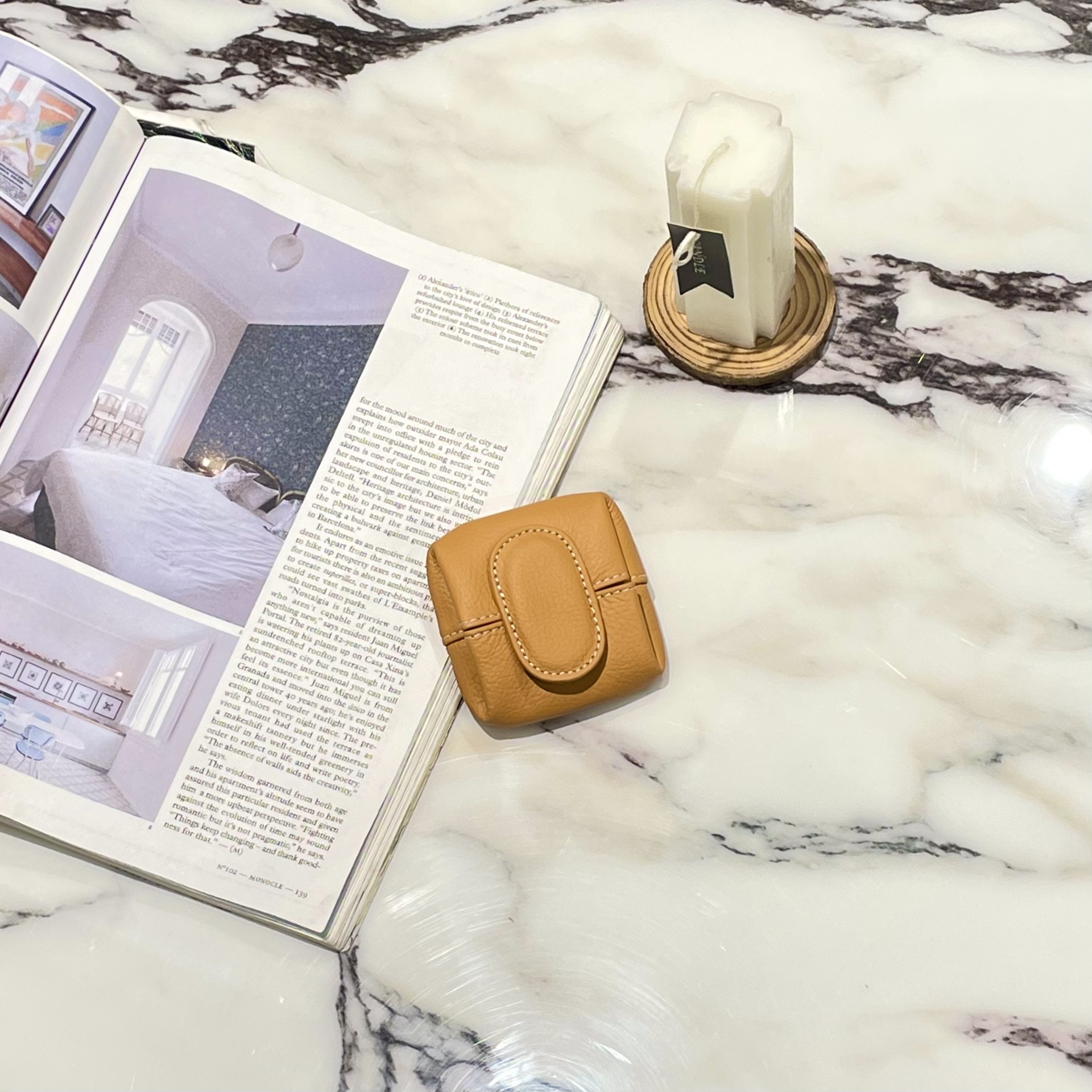 Monedero de cuero genuino primera capa de piel de vaca mini billetera de almacenamiento clave transfronteriza pequeña billetera de piel de vaca de las mujeres