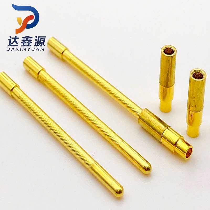 铜针针母端连接器铜针pin铜套端子水密插针插针压线公母达鑫源
