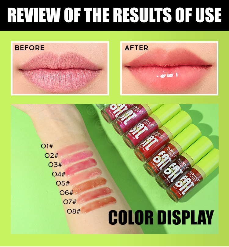 Cute Solid Color Plastic Resin Lip Gloss display picture 2