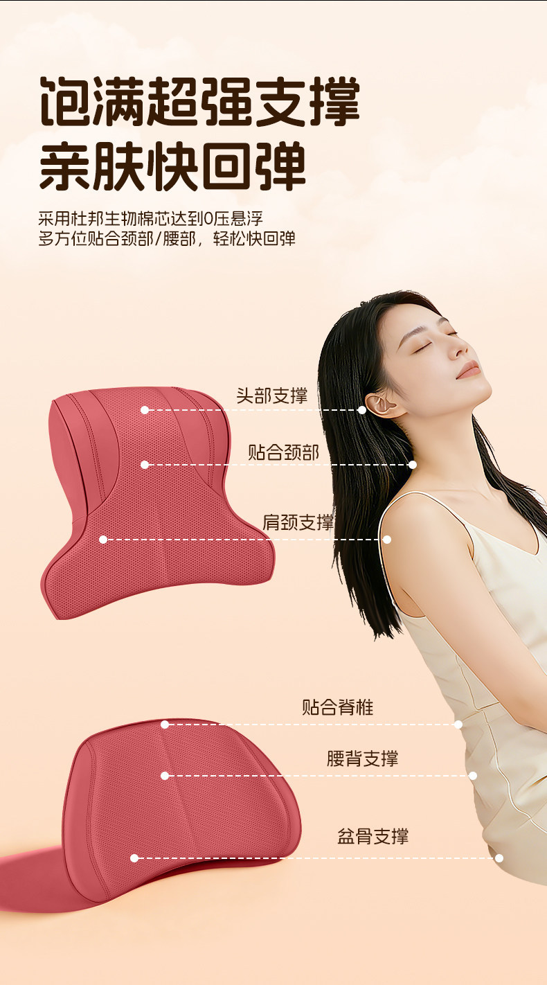 BMW headrest for 3 Series, 5 Series, X1/X3/X5/i3 car seat cushion, neck support pillow, lumbar support pillow, car pillow