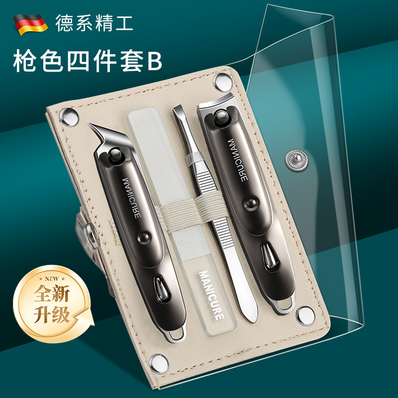 Clicadores de mandíbula oblicuos, uñas domésticas, pinzas de punto, pinzas de manicura, pie, conjunto de tijeras de manicura image 15