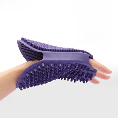 Pet bathing brush, cat grooming glove, dog bathing massage brush, pet combing no-bath cleaning glove