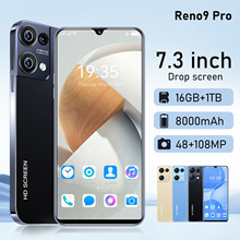 新款跨境Reno9 Pro智能6.5寸高清水滴屏手机2G+16G外贸代发手机