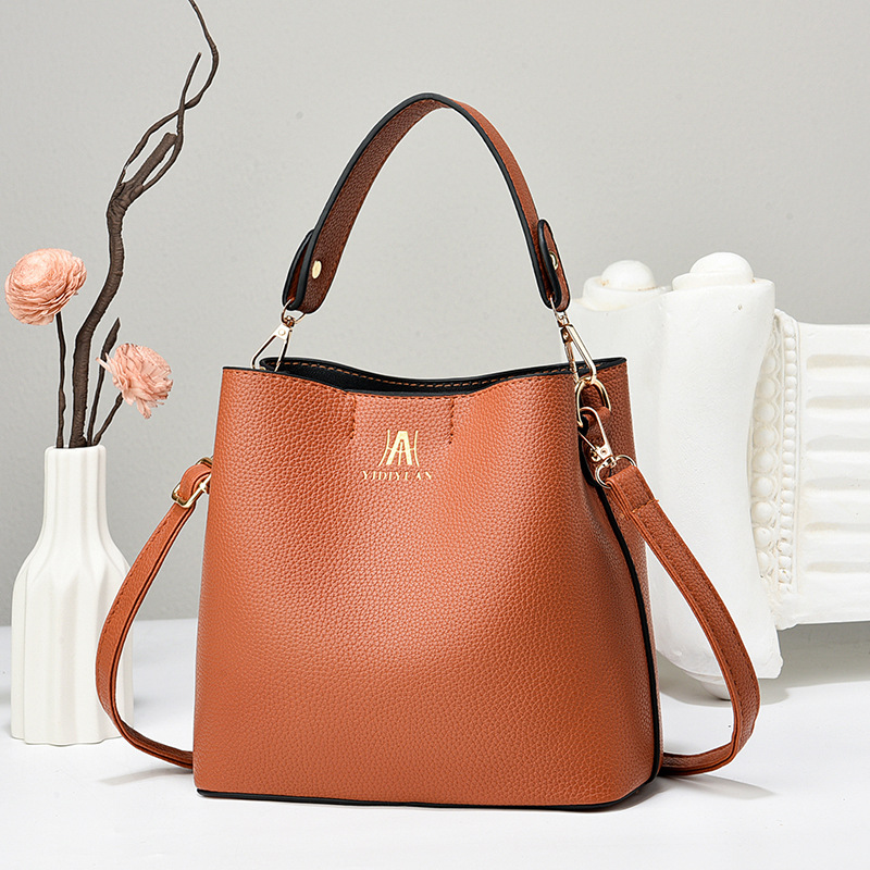 Bolso de cubo bolso de textura bolso de mano de gran capacidad bolso de mensajero de hombro comercio exterior Taizhou bolso de mujer al por mayor transfronterizo bags