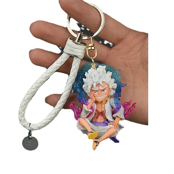 Una pieza hecha a mano Nica Luffy colgante periférico llavero grab máquina muñeca caja ciega TikTok adornos