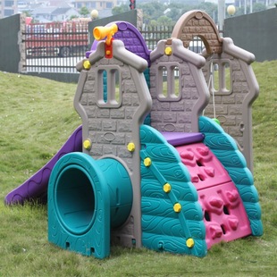 Kindergarten large outdoor indoor children's playground amusement equipment toy family slide swing combination