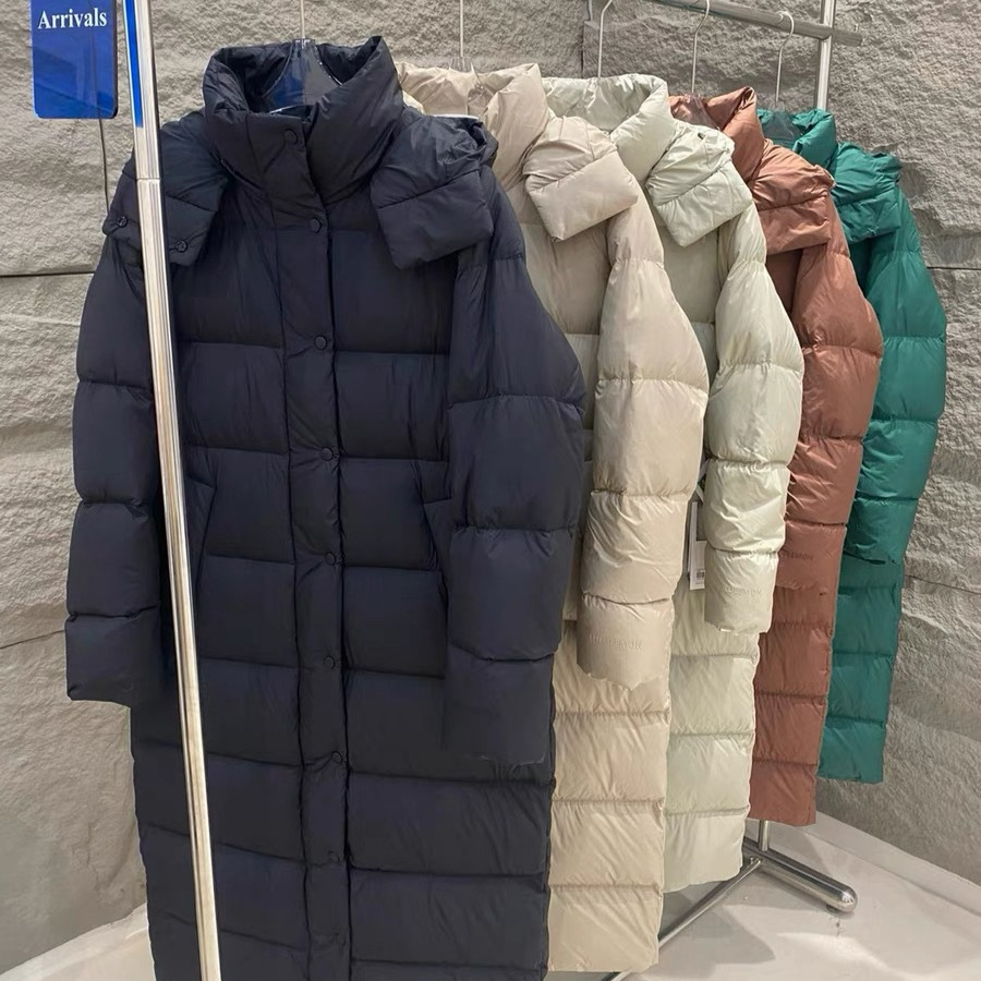 Lulu Original Wunder Puff Nine-Panel down Jacket Long Warm Hooded Women's Slim Coat