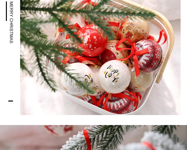 PC Material Christmas Festival Christmas Cute Letter Elk PC Indoor Party Festival Hanging Ornaments