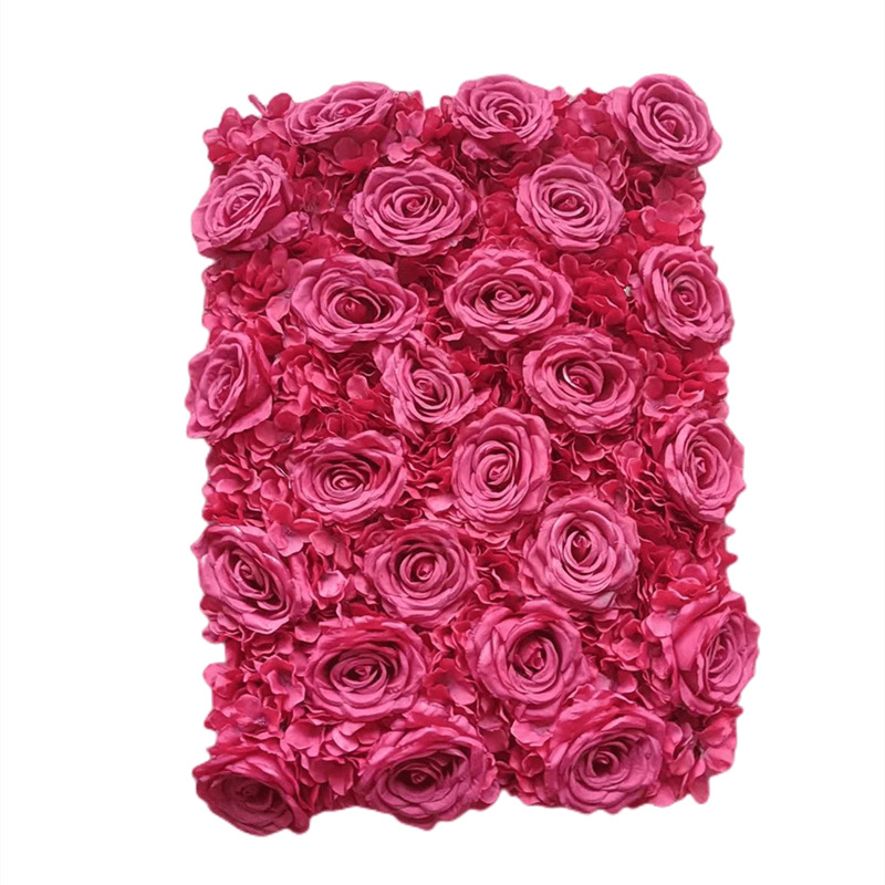 Simulación de muros de rosas decoración de boda fondo muros de flores decoración de ventanas de centros comerciales muros de plantas de simulación fila de rosas