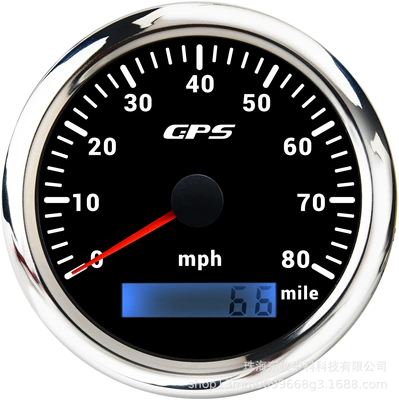 Yacht Ship Car | automobile instrument - gps80mph-black-plate