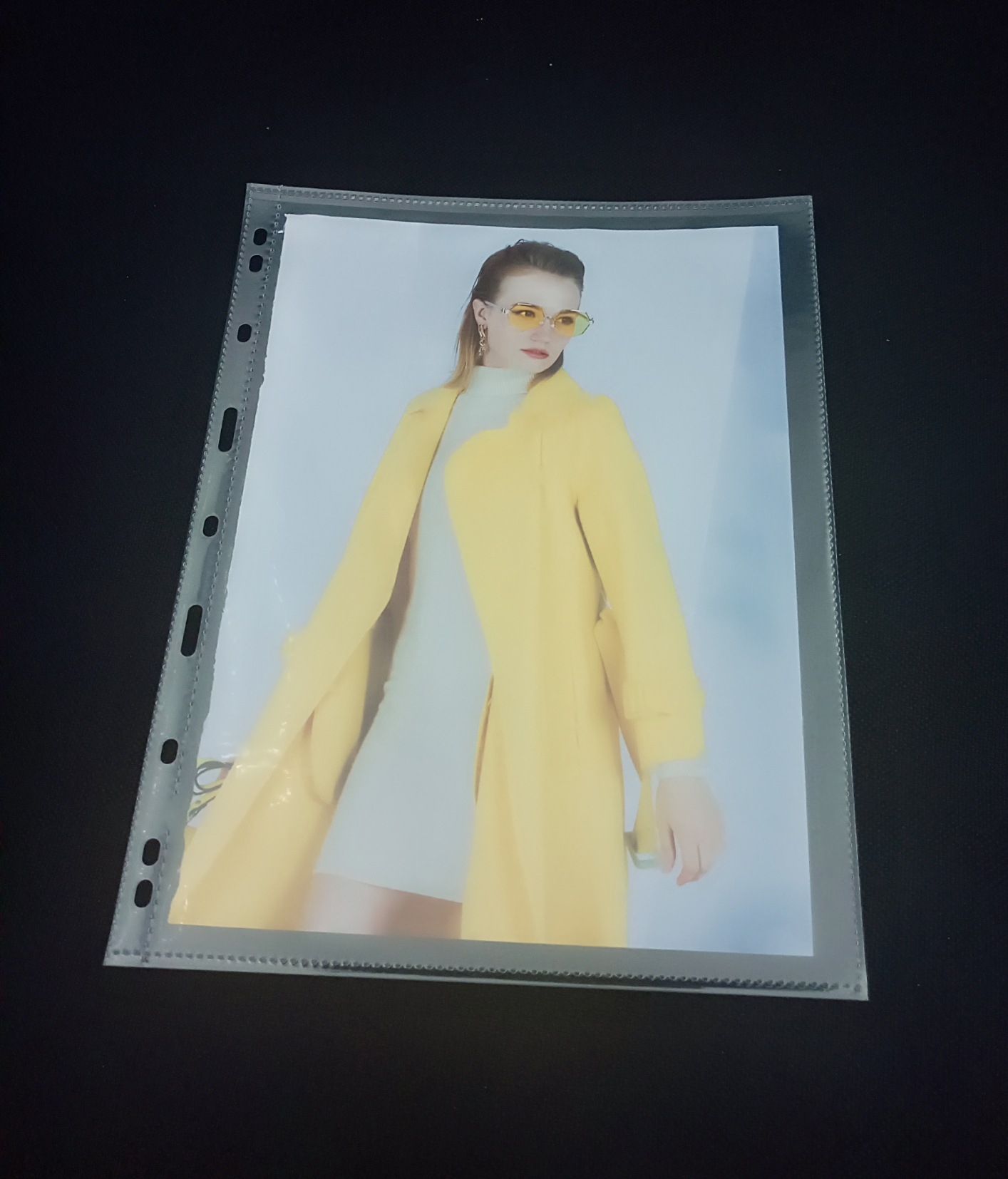 Customized PP transparent material inner page bag pictorial document…