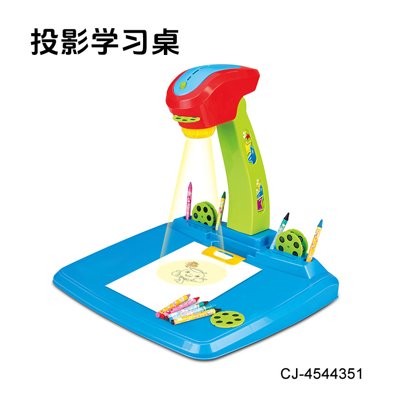 Cross-Border Projection Drawing Board Painting Table Toy Educational Early Education Writing Board Kidsren's Painting Desktop Projection Graffiti Toy