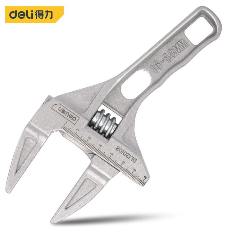 得力工具 卫浴扳手短柄大开口管活两用扳子 DL120108  DL120109