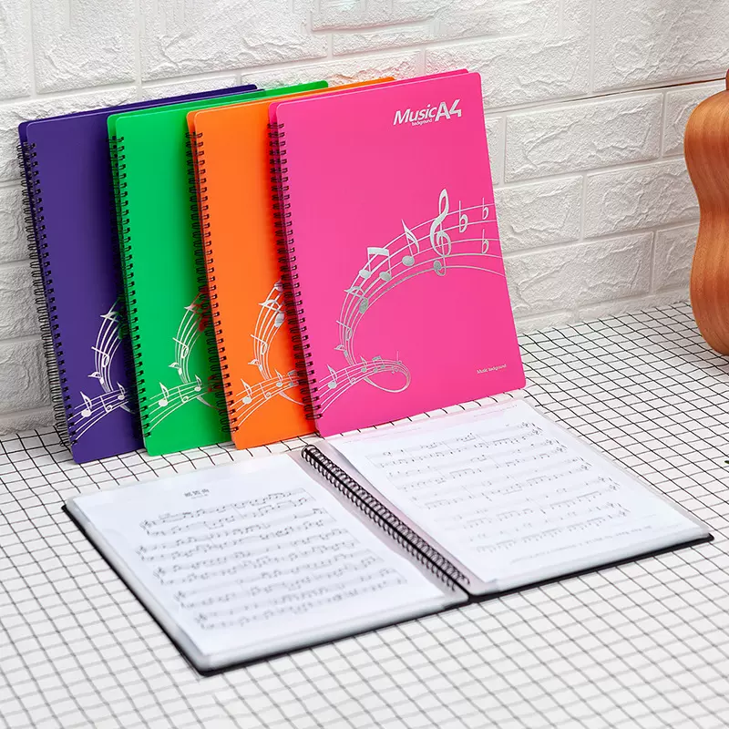 a4琴谱夹可修改乐谱夹不反光可改谱多功能学生曲谱活页夹20/30页