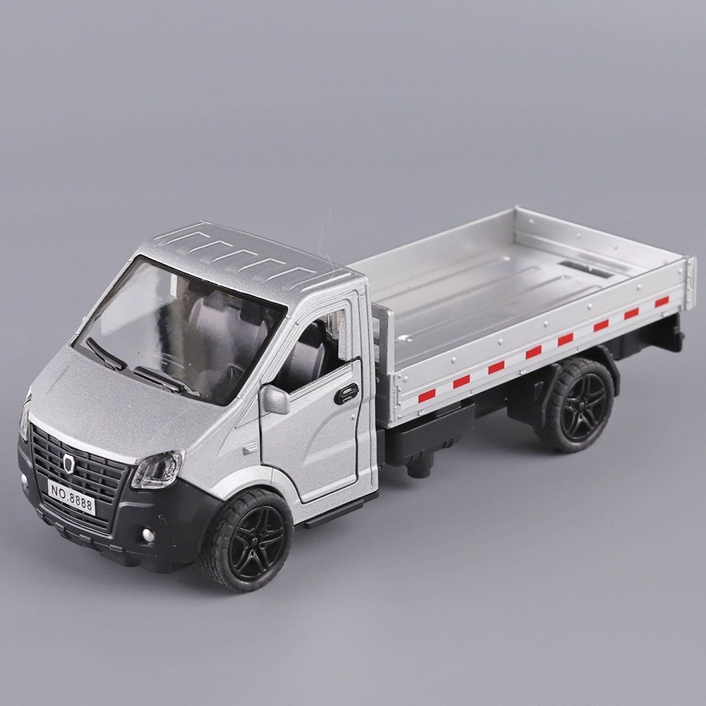Alloy Three-Door Transporter Artificial New Truck Desktop Model Small Truck Pull-Back Toy Car Birthday Gift