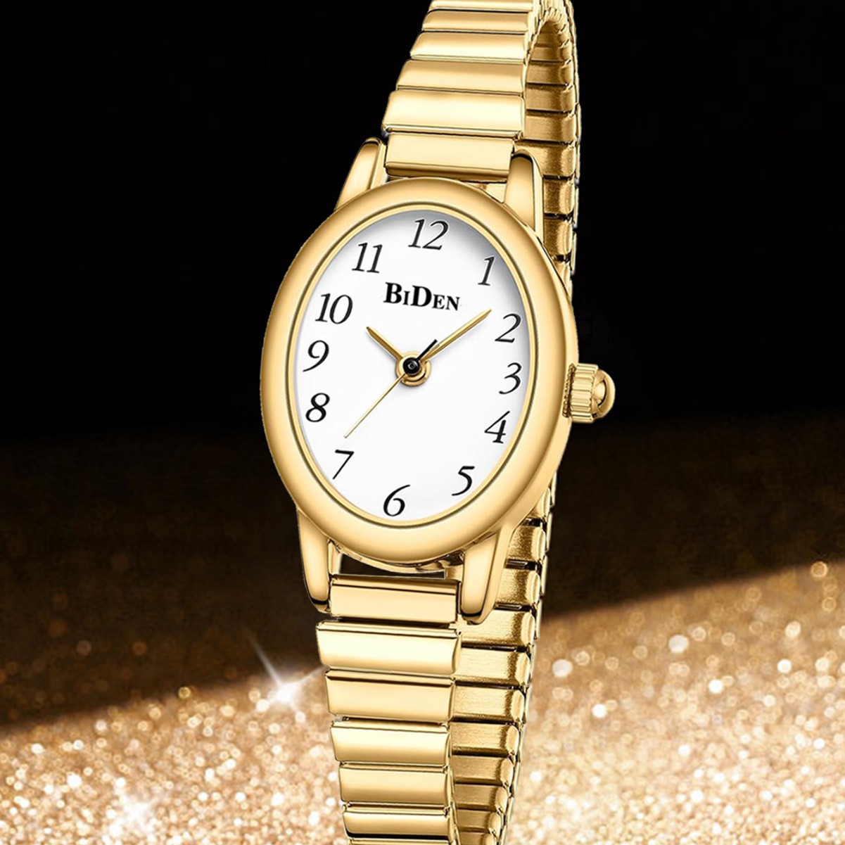 Biden Women's Watch High-End Guangzhou Watch Stainless Steel Spring Belt Casual Waterproof Quartz Watch Manufacturer