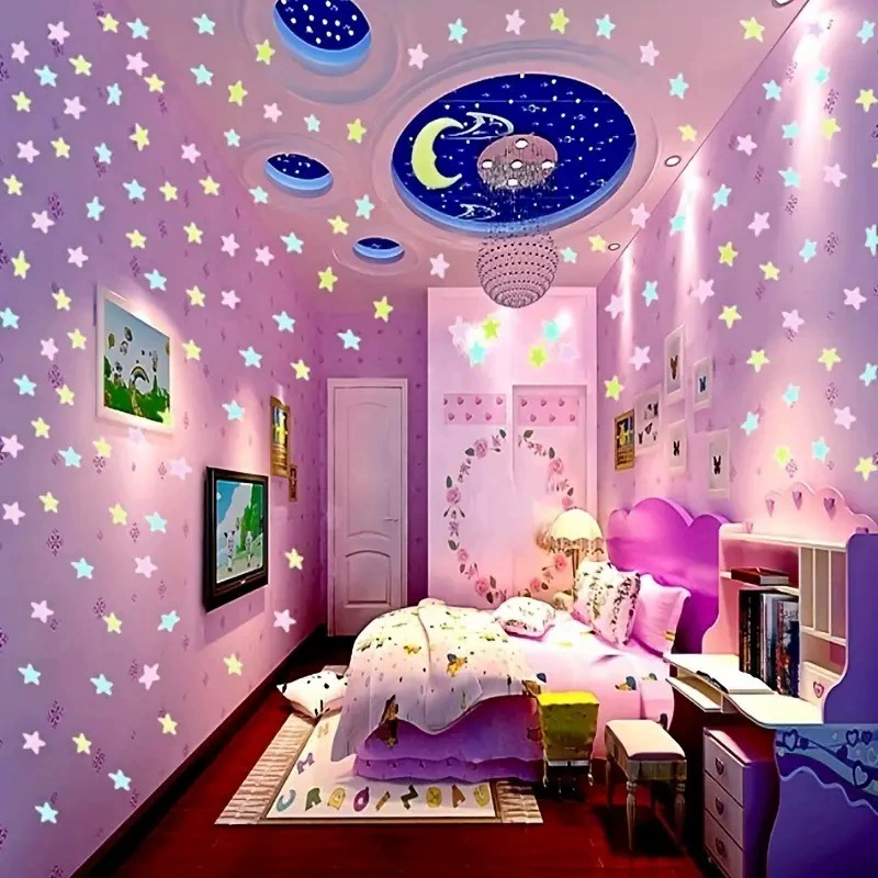 Самоклеящиеся настенные декоративные наклейки, 3D, 3 см, 100 штук