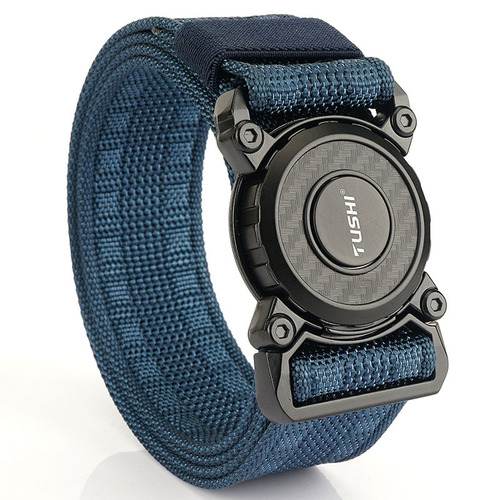 TUSHI tactical belt men's outdoor mountain climbing training multi-functional equipment workwear woven waist pants belt belt wholesale
