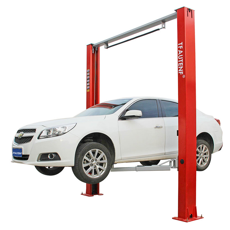 Los fabricantes suministran el elevador hidráulico del coche de la elevación del pórtico de la columna doble económica