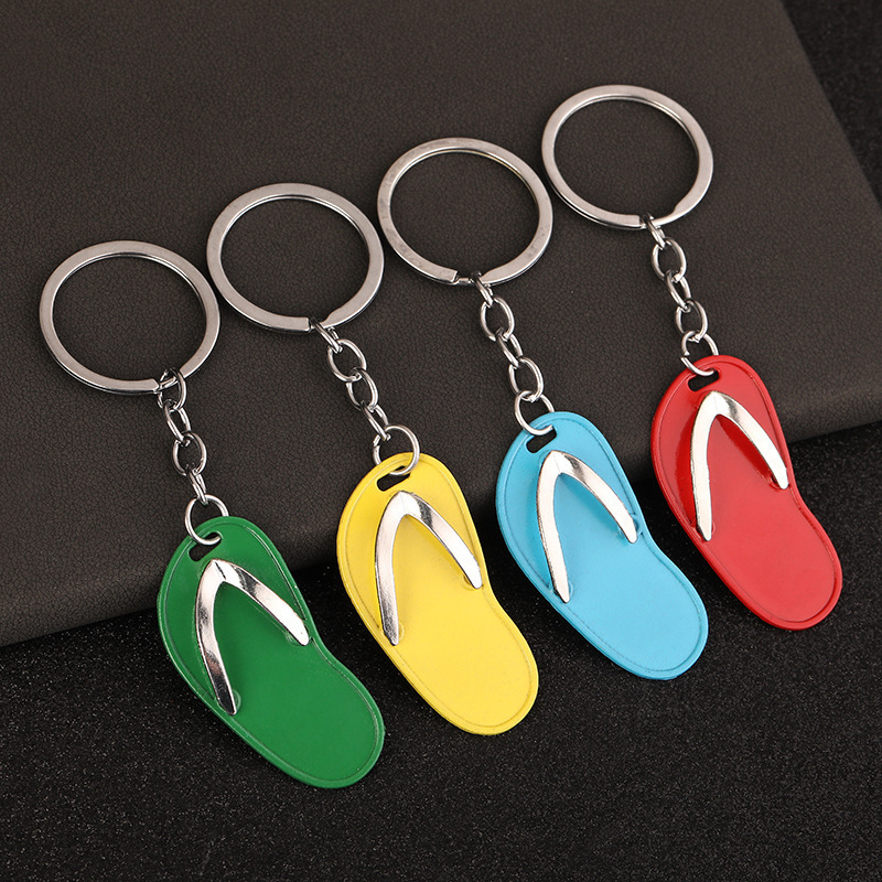 Creative Mini shape metal slippers flip flops beach small shoes activity small gift personalized pendant cross-border Creative Mini shape metal slippers flip flops beach small shoes activity small gift personalized pendant cross-border