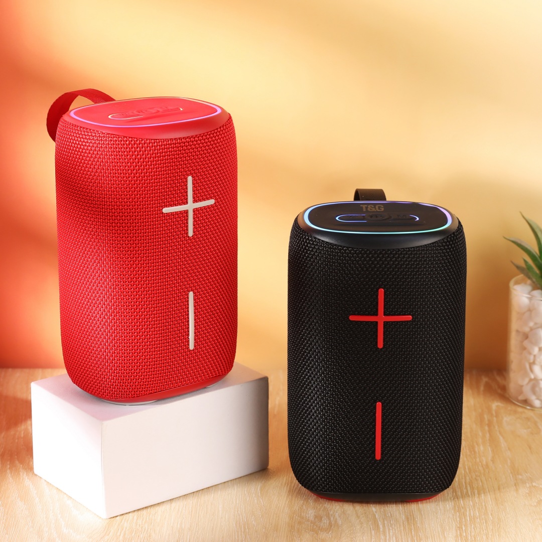 Transfronterizo TG464 Bluetooth Audio inalámbrico TWS Pareja Altavoz de tarjeta de coche de alta calidad Mini subwoofer para exteriores
