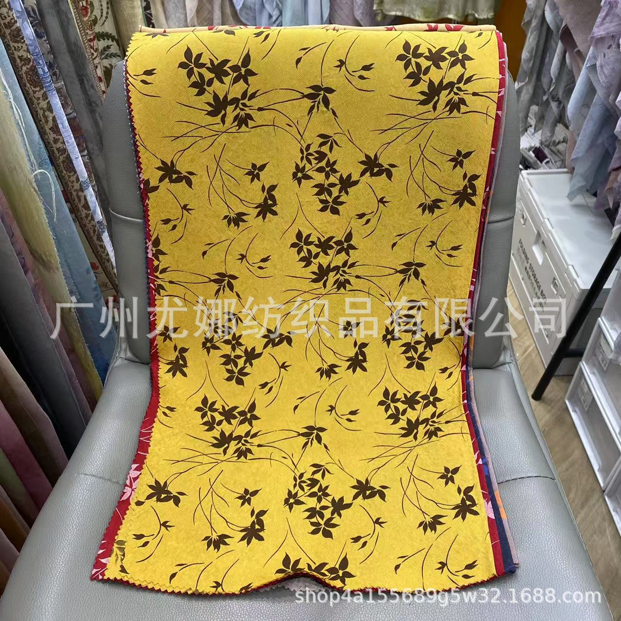 F-103韩国进口自然肌理人丝花卉春夏连衣裙面料衬衫旗袍汉服长裙