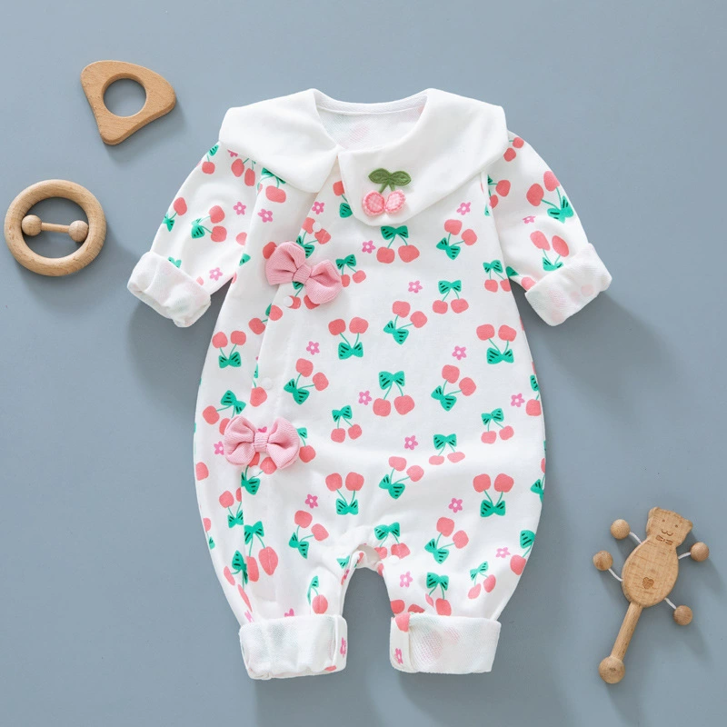 Children's demi-season bodysuit girl's for princess for new born, long-sleeve, western style