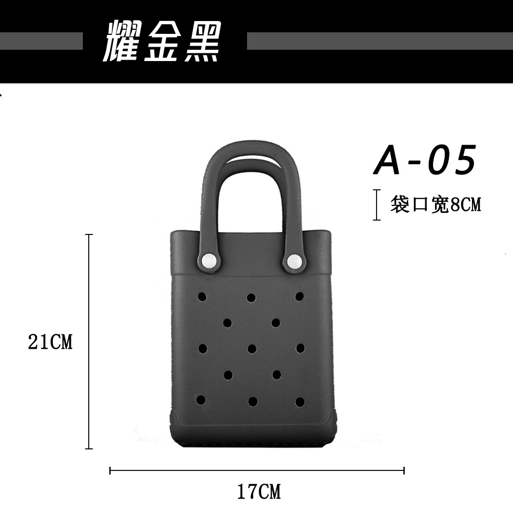 Eva transfronteriza pequeña y encantadora bolsa cuadrada de dibujos animados INS Dongdong bolsa de gelatina bolsa de playa bolso bolso bolso bolso bolso hombro