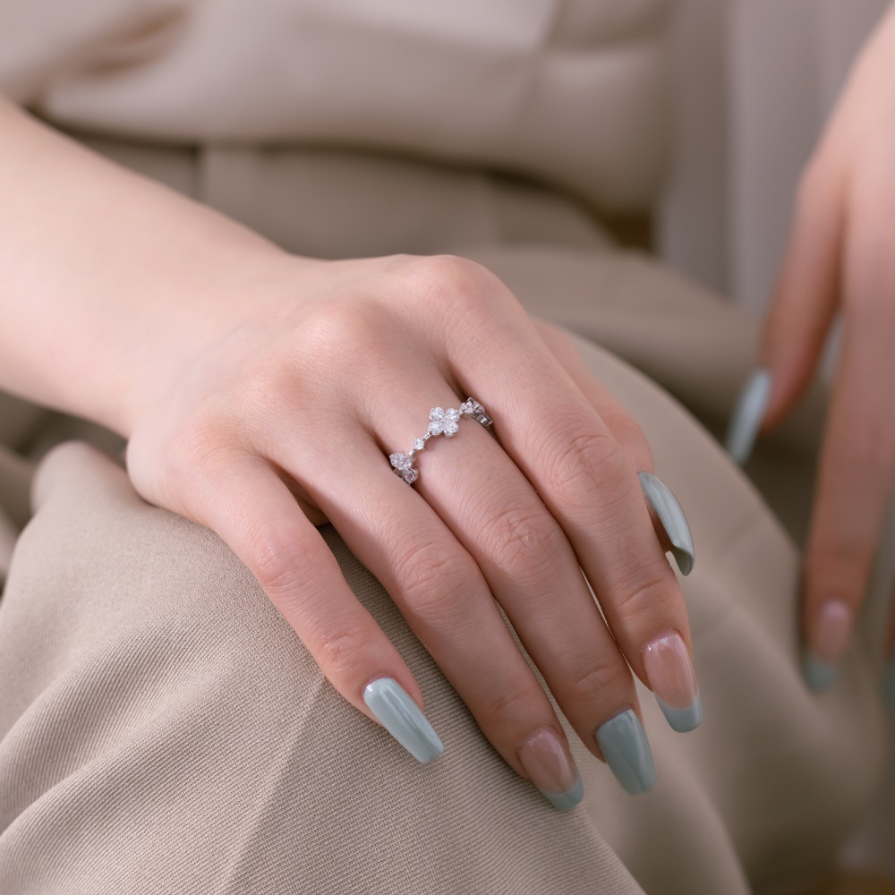 Open Rings Classification 925 Sterling Silver Heart Shape Flower Butterfly Open Rings