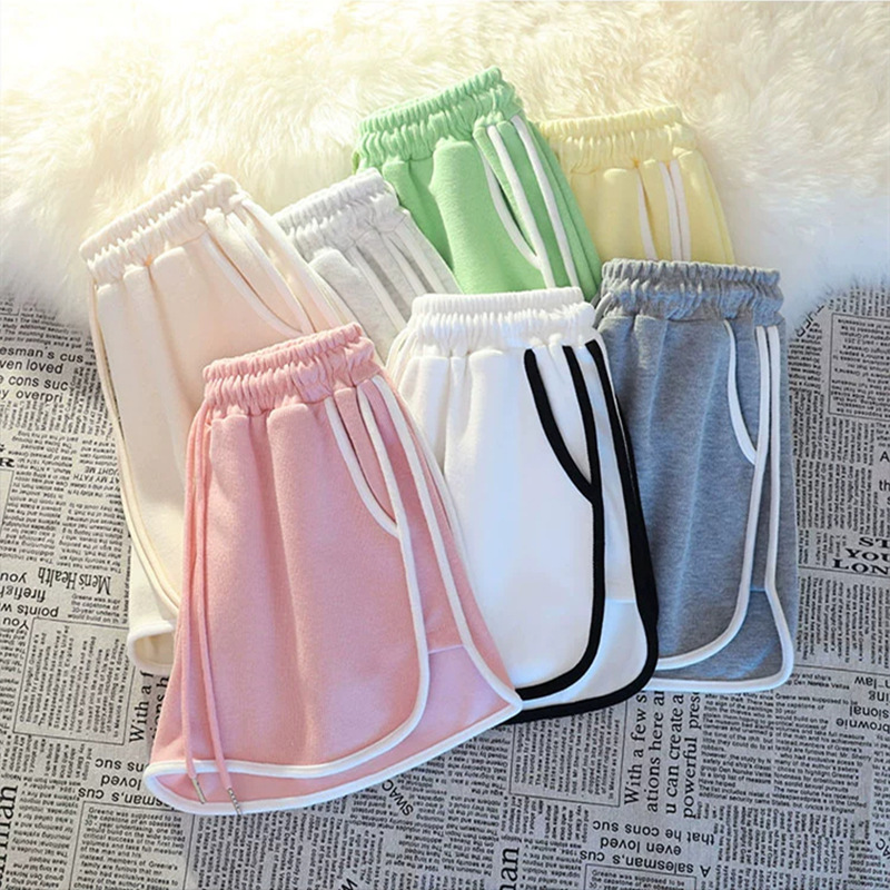 Korean Casual Sports Shorts for Women in Summer, Loose and Comfortable, Home Pajamas, Wide-Leg Shorts, Foreign Trade Wholesale