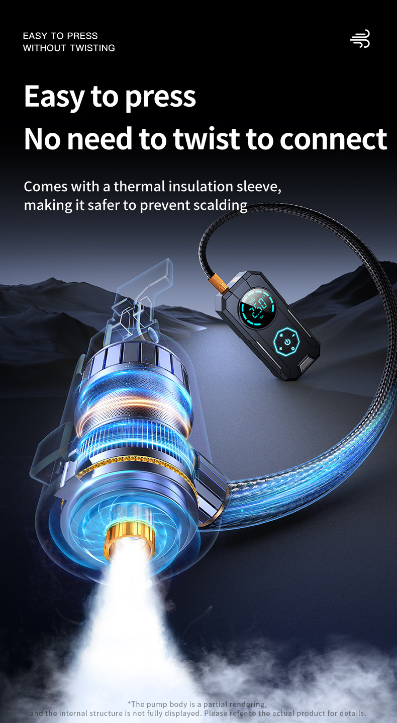 【Ys01】Cross-Border Car Air Pump, Wireless Portable 12V High-Power High-Pressure Automatic Inflator for Vehicles