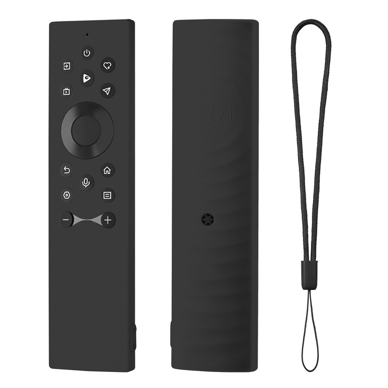 ハイセンステレビスマートスクリーンAI大型モデル音声リモコン保護カバーオールインクルーシブシリコンカバー防塵および落下防止に適しています。|undefined