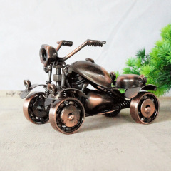 New style factory direct chain sand and snow vehicle model iron retro decoration wheel can rotate two colors can be specified