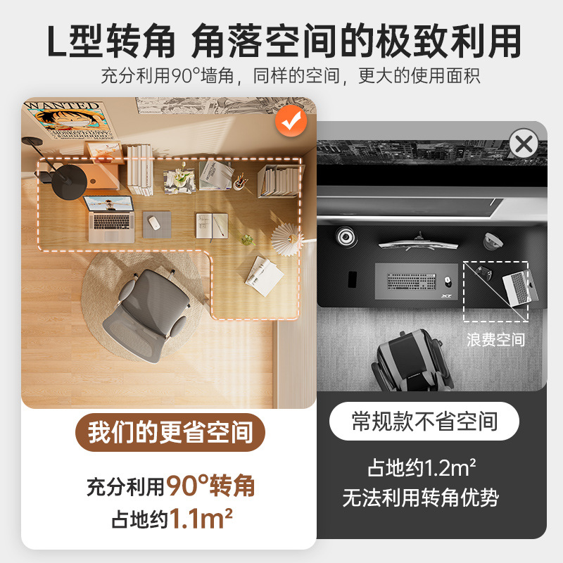 Escritorio de esquina escritorio de escritorio de esquina dormitorio escritorio de escritorio de esquina escritorio de comodidad escritorio de computadora en forma de L