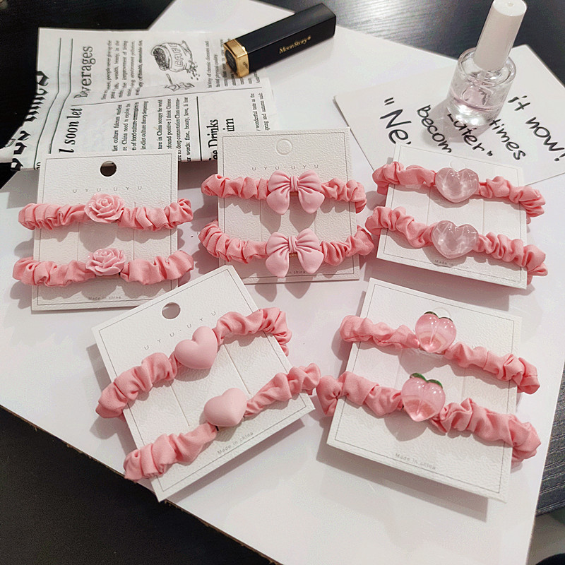 Pink Peach Sausage Rings