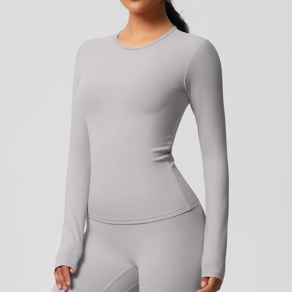 7102 Long Sleeve-Frost Gray