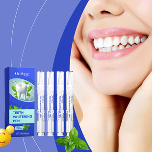 Oralhoe Teeth Care Pen Clean Dirt Fresh Plaid Teeth Cleaning Care Tooth Pen