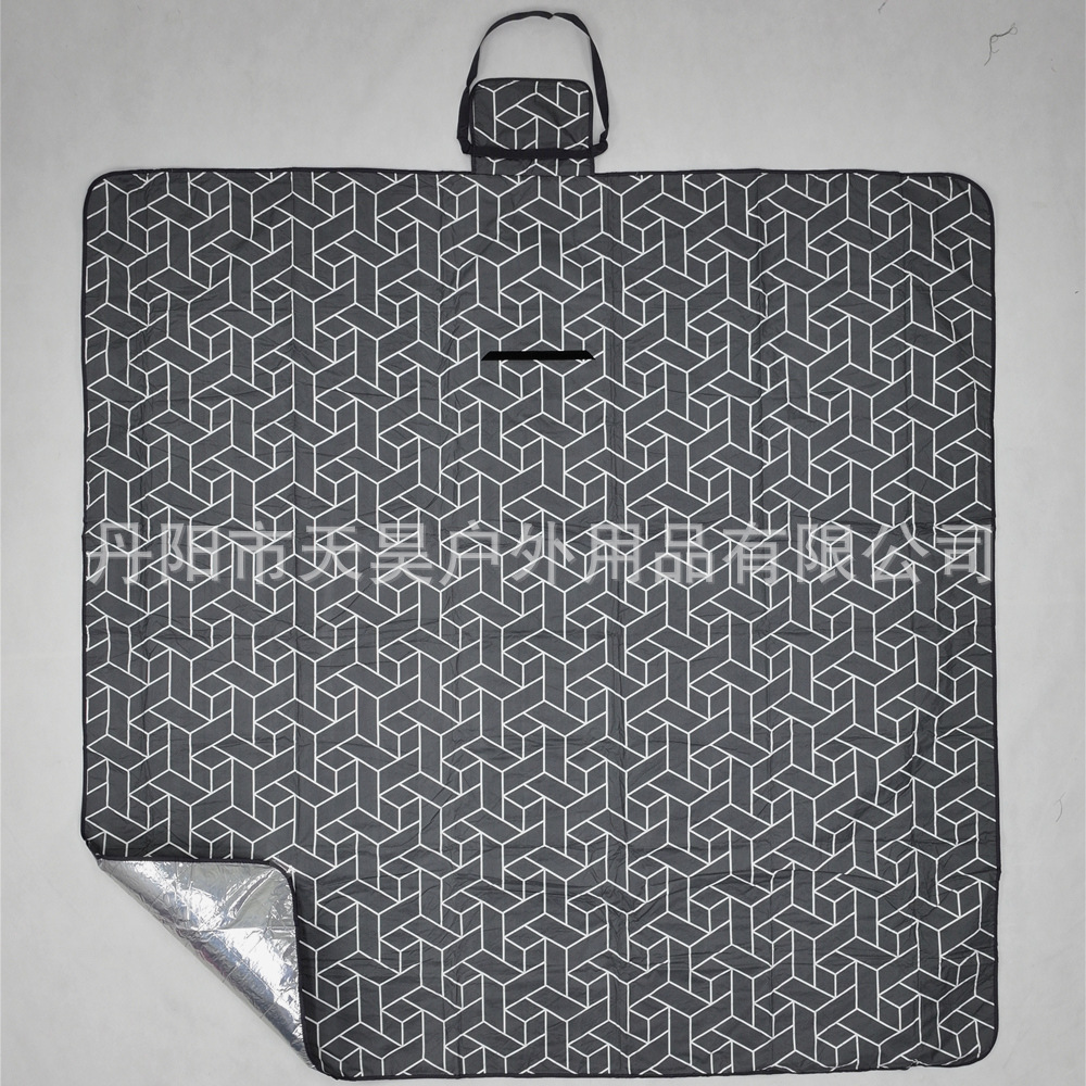 야외 200*200cm 기모 코튼 알루미늄 필름 방수 및 방습 피크닉 캠핑 매트 점심 나들이 크롤링 매트