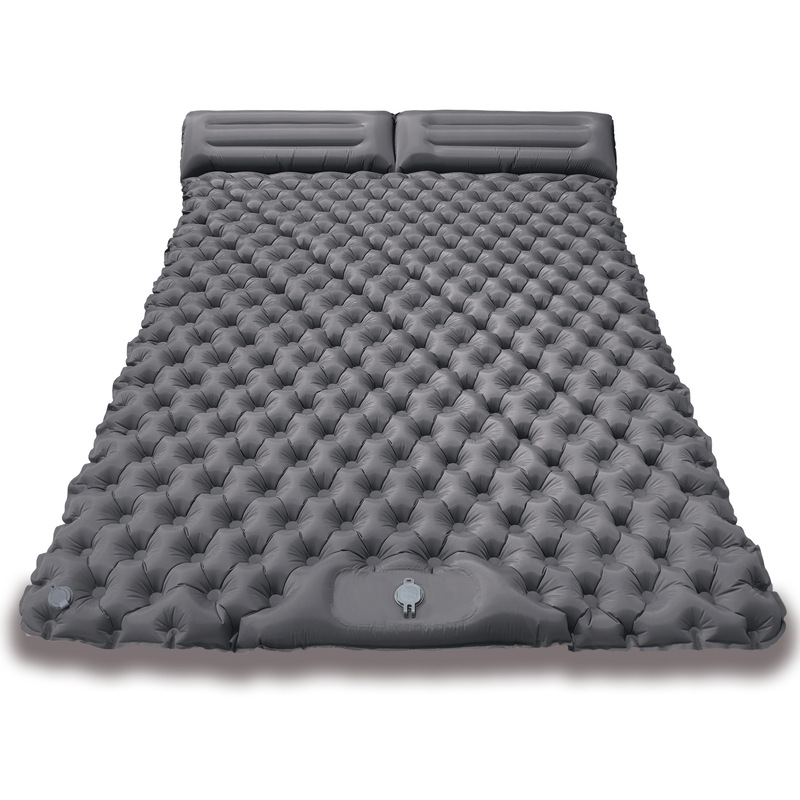 Double Foot New TPU Convenient Inflatable Mat Outdoor Tent Sleeping Mat Camping Ultra Light Lunch Break Mat Moisture-proof Mat