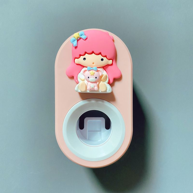 Automático de pasta de dientes exprimidor de dibujos animados de los niños lindo Punch-libre almacenamiento rack clip de pasta de dientes exprimidor diario diverso suministro
