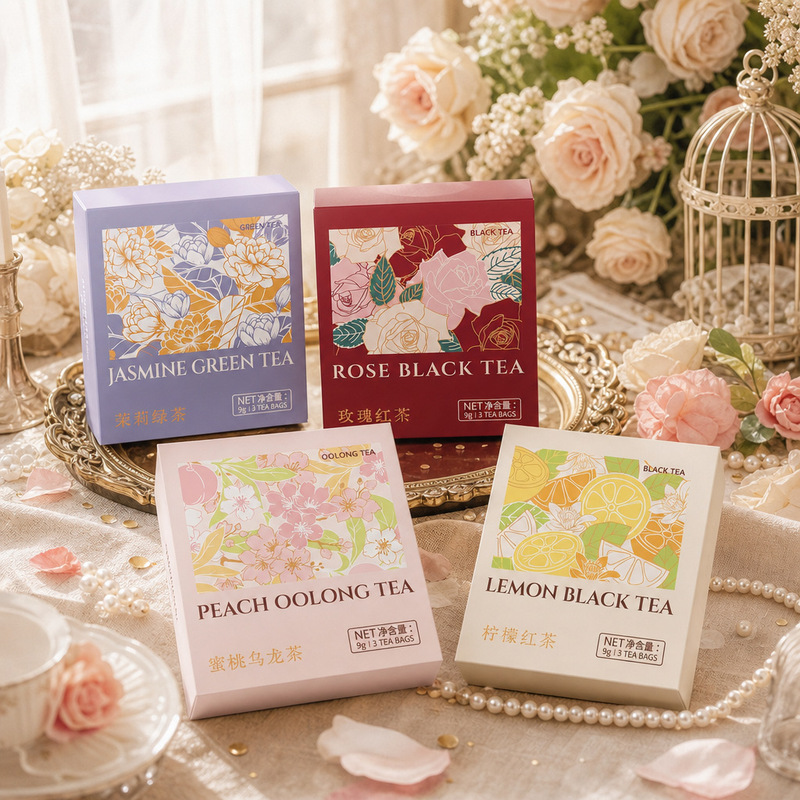 Tea Bags for Happy Occasions, Wedding, Baby Banquet, Holiday Souvenirs, Rose Lemon Black Tea Return Gifts, Practical Small Gifts Tea Bags for Happy Occasions, Wedding, Baby Banquet, Holiday Souvenirs, Rose Lemon Black Tea Return Gifts, Practical Small Gifts