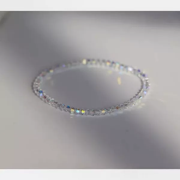 Super Flash Super Fine Shijia Crystal Bracelet Bracelet Light Luxury Textuous Stacked Simple Homemade Women